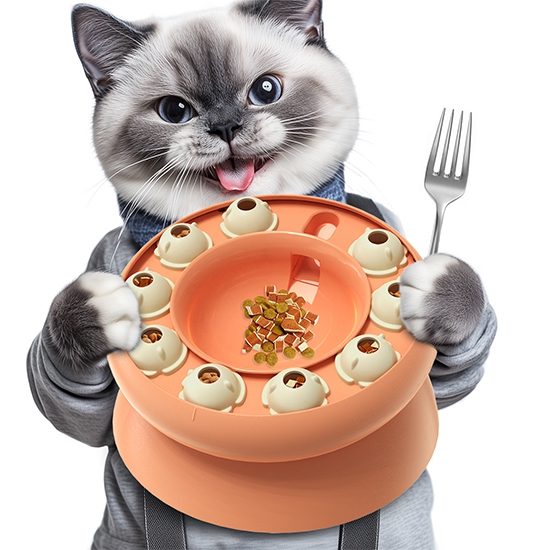 智慧猎犬 宠物益智玩具 猫咪益智慢食碗 